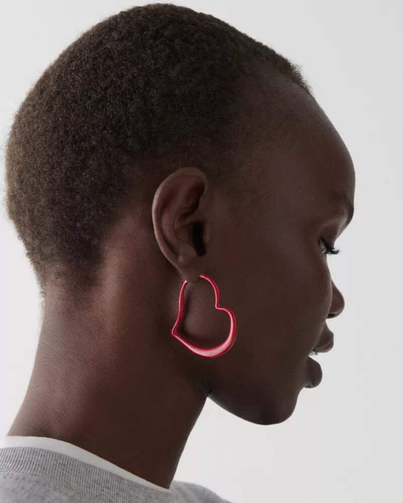 amour hoops dark scarlet