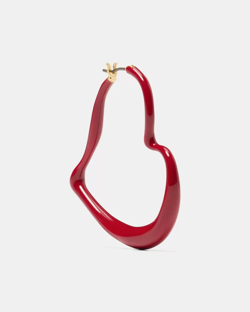 amour hoops dark scarlet