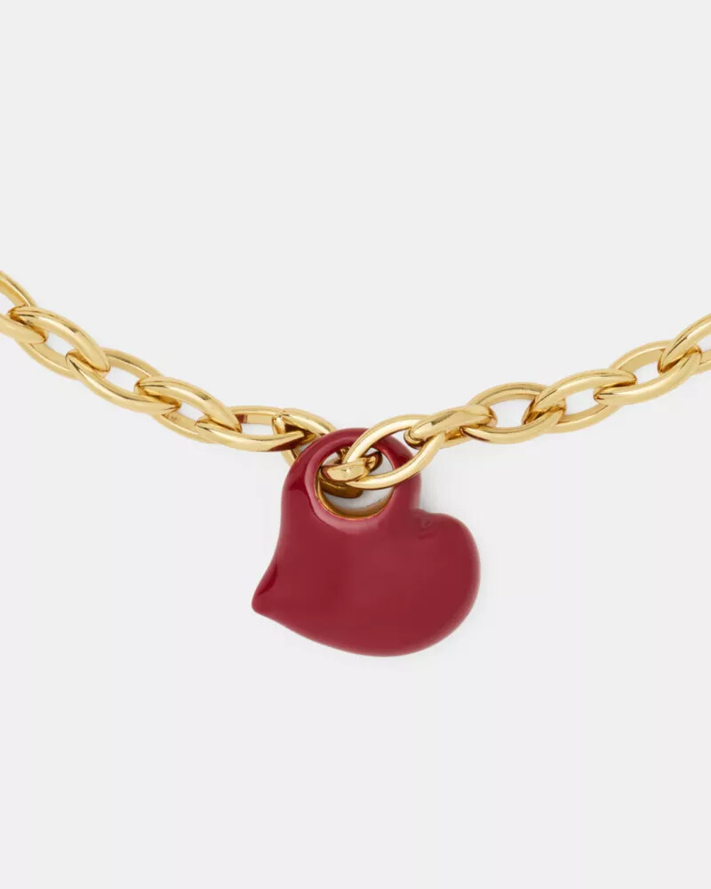 amour statement necklace dark scarlet