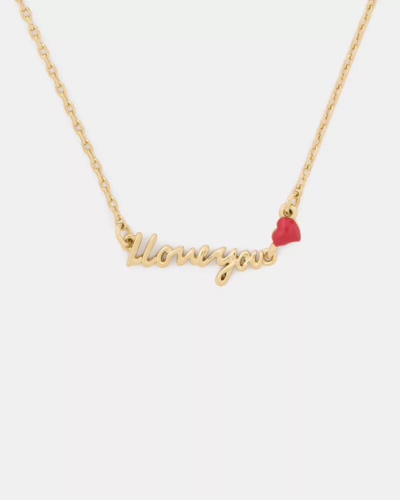 i love you pendant gold