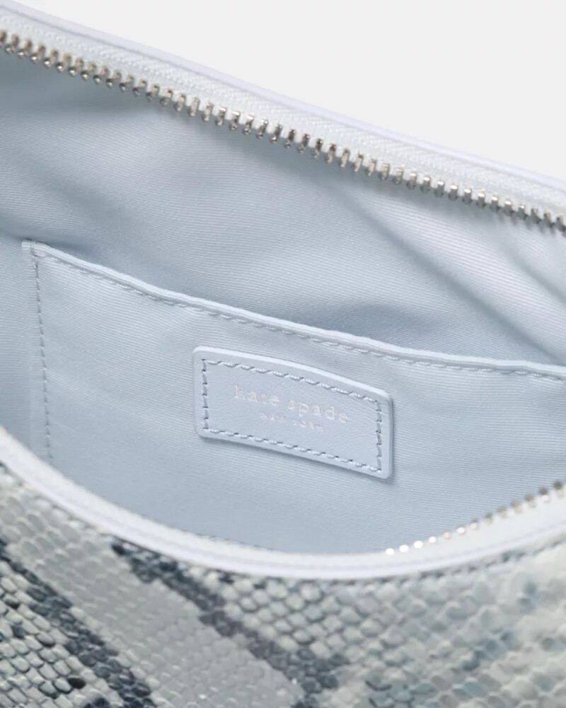 duo snake embossed crossbody bag pale sapphirine