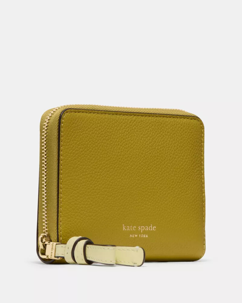 loop zip around wallet laurel leaf