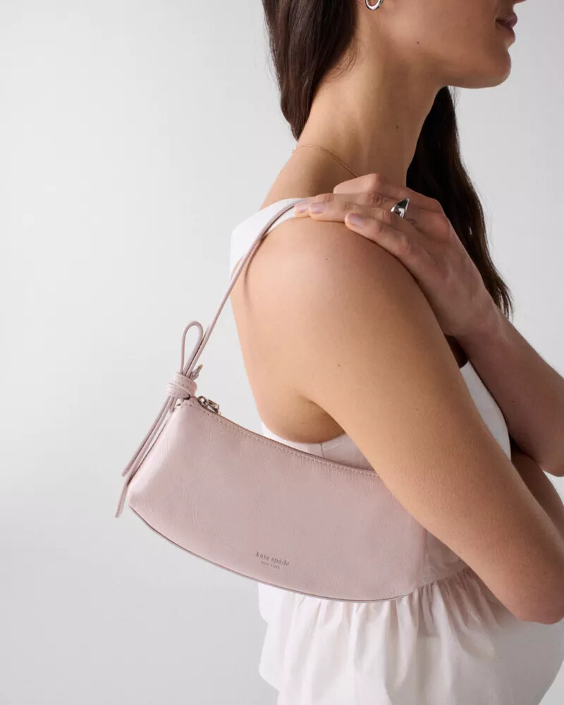 loop crinkle patent pochette bag morning beach