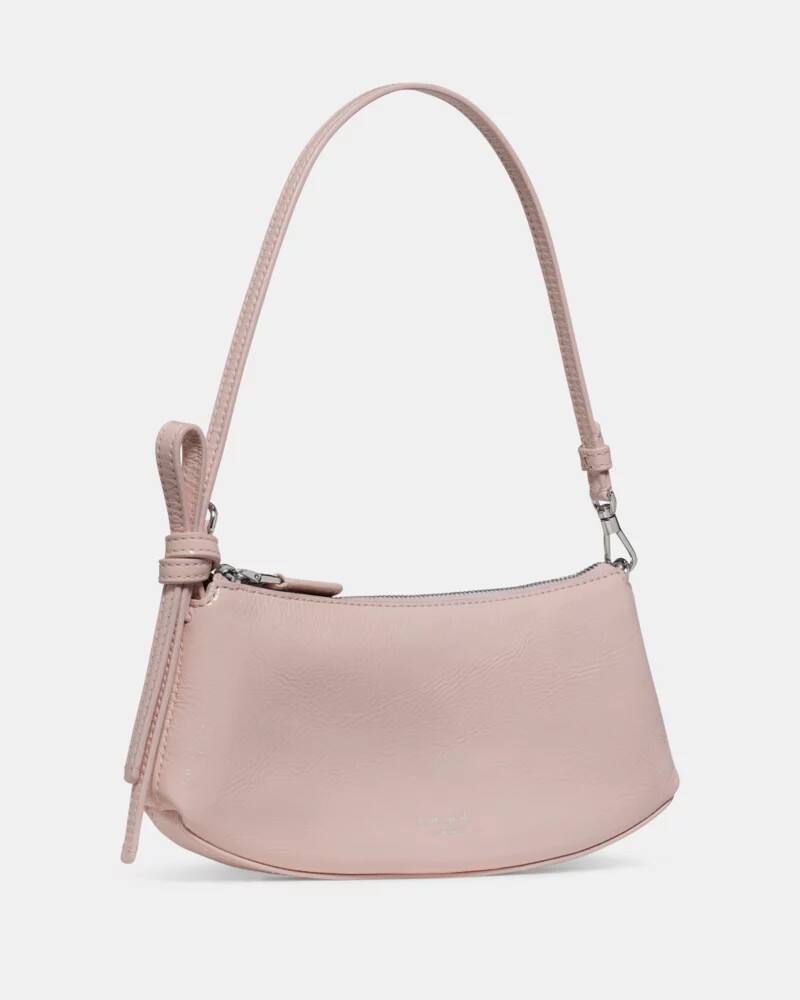 loop crinkle patent pochette bag morning beach