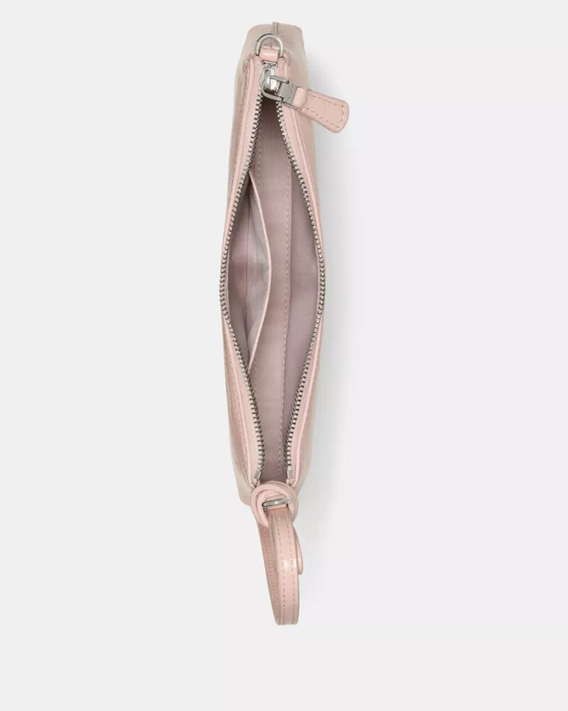 loop crinkle patent pochette bag morning beach