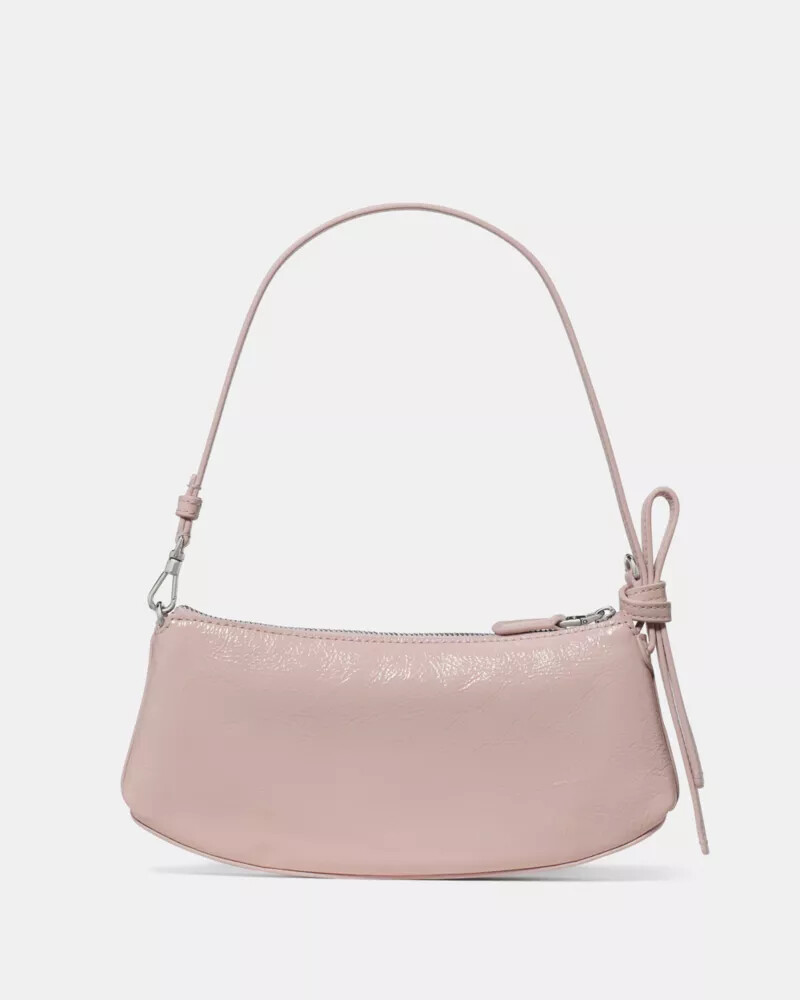 loop crinkle patent pochette bag morning beach