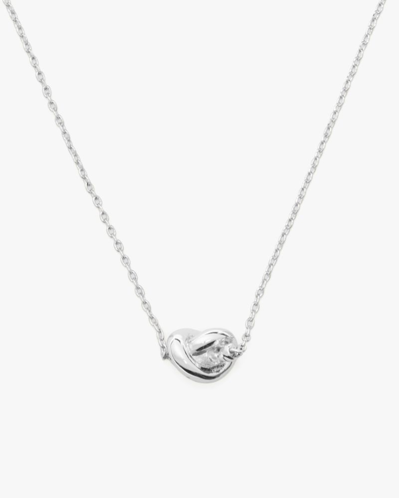 sailors knot mini pendant necklace silver