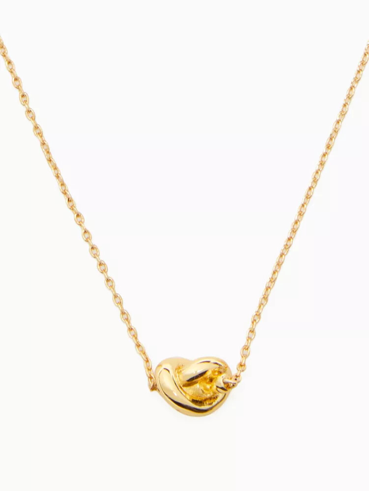 sailors knot mini pendant necklace gold