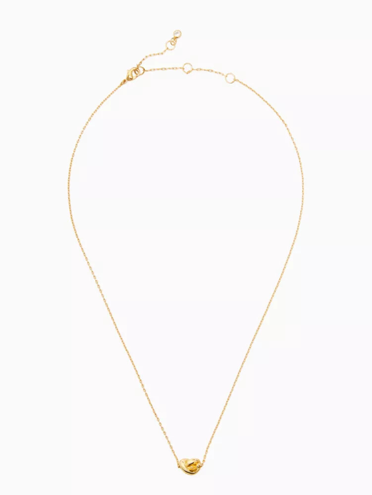sailors knot mini pendant necklace gold
