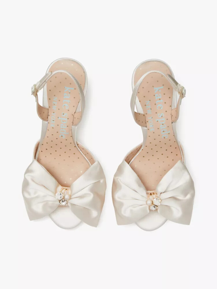 happily slingback pumps ivory bridal