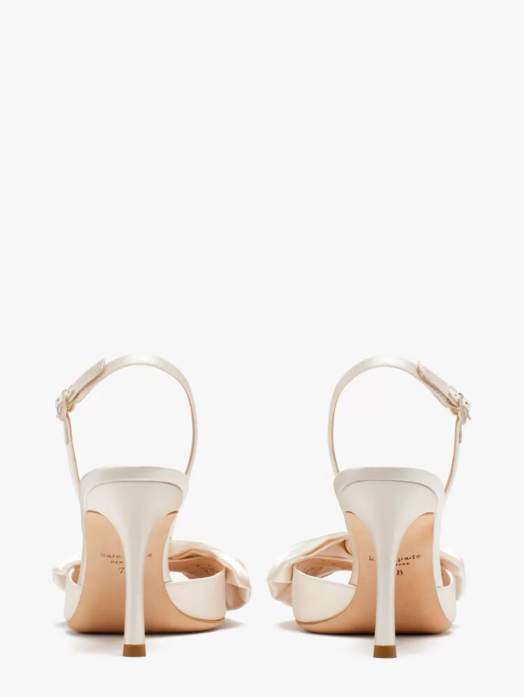 happily slingback pumps ivory bridal