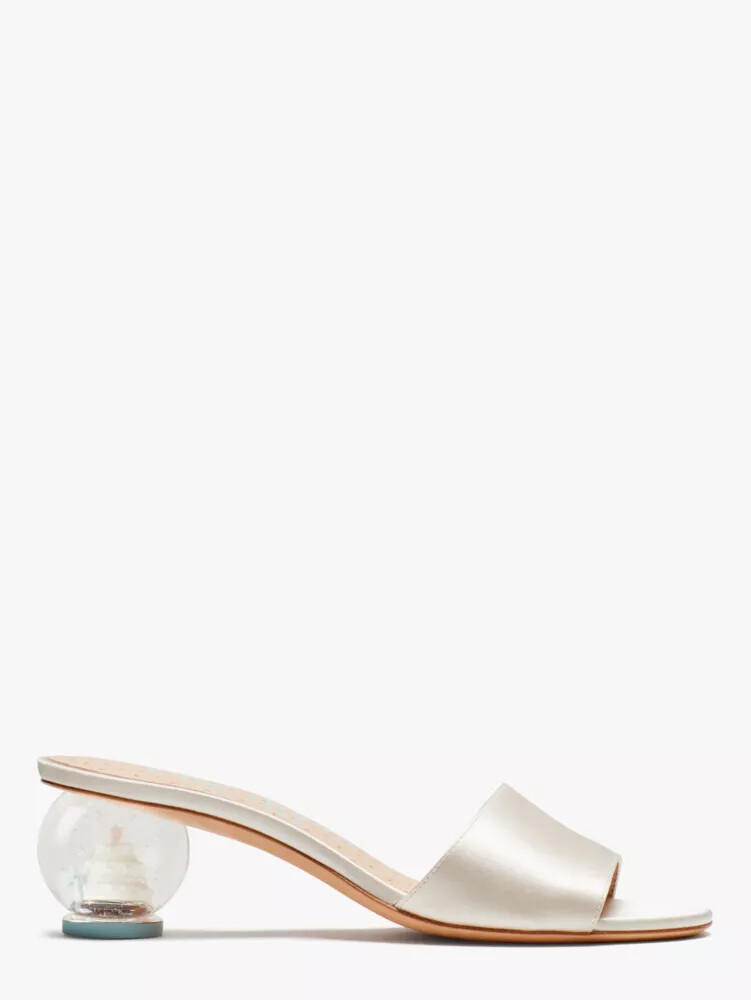love slide sandals ivory bridal