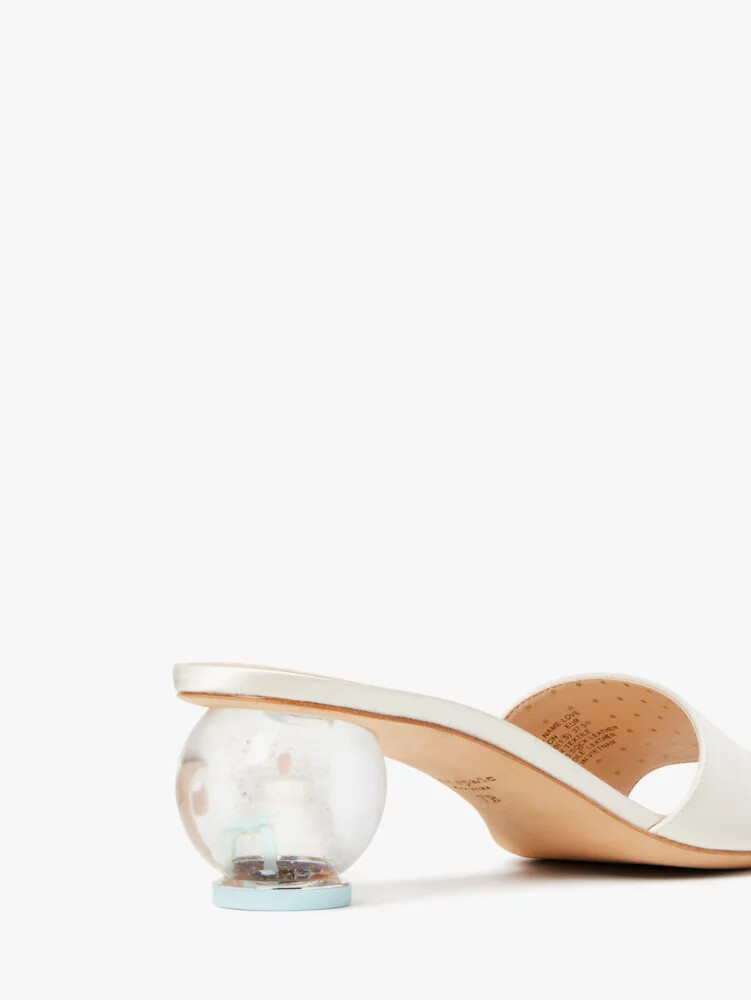 love slide sandals ivory bridal