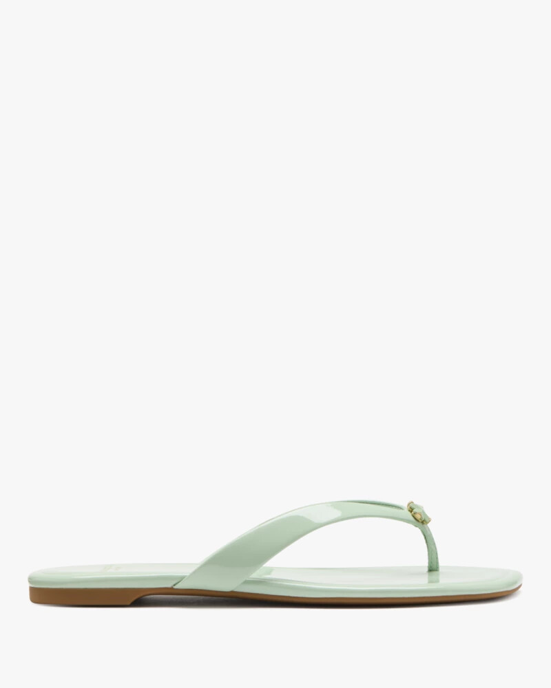 spade flower flip flop sandals pistachio ice
