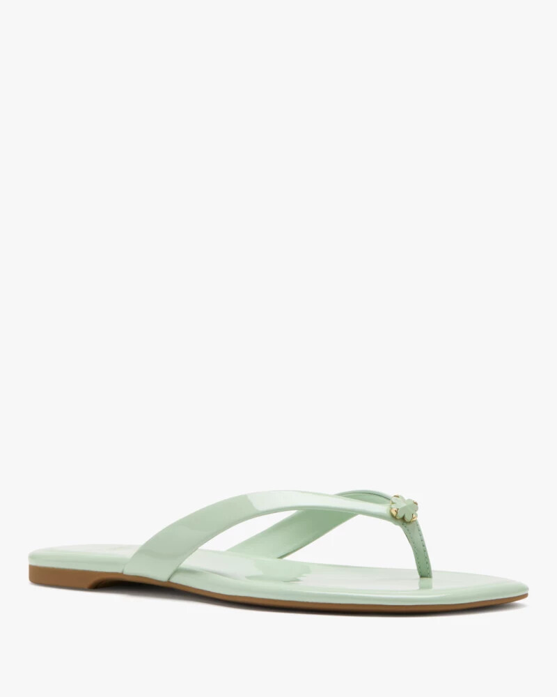 spade flower flip flop sandals pistachio ice