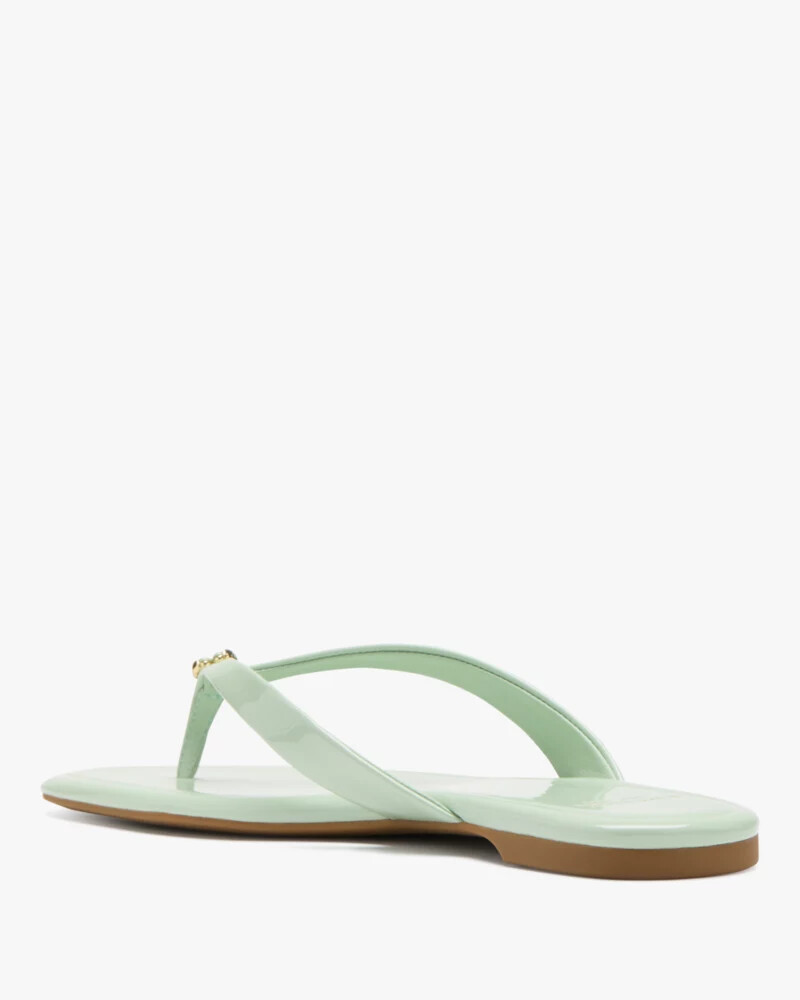 spade flower flip flop sandals pistachio ice