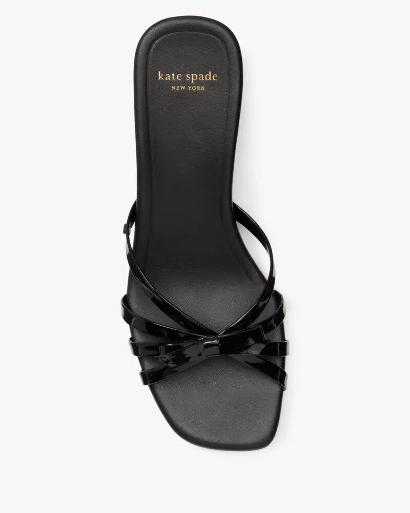 carolina kitten heel sandals black