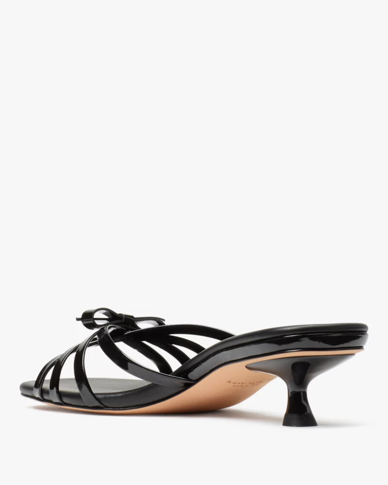carolina kitten heel sandals black