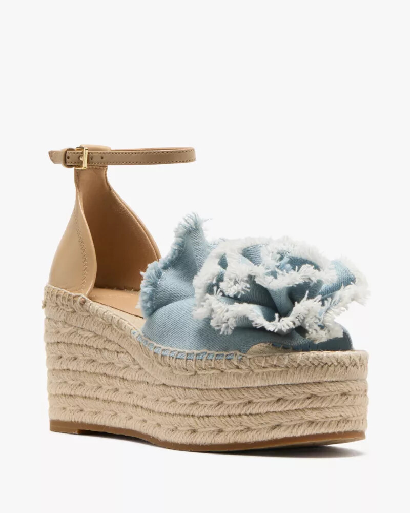 flourish espadrille wedge sandals multi