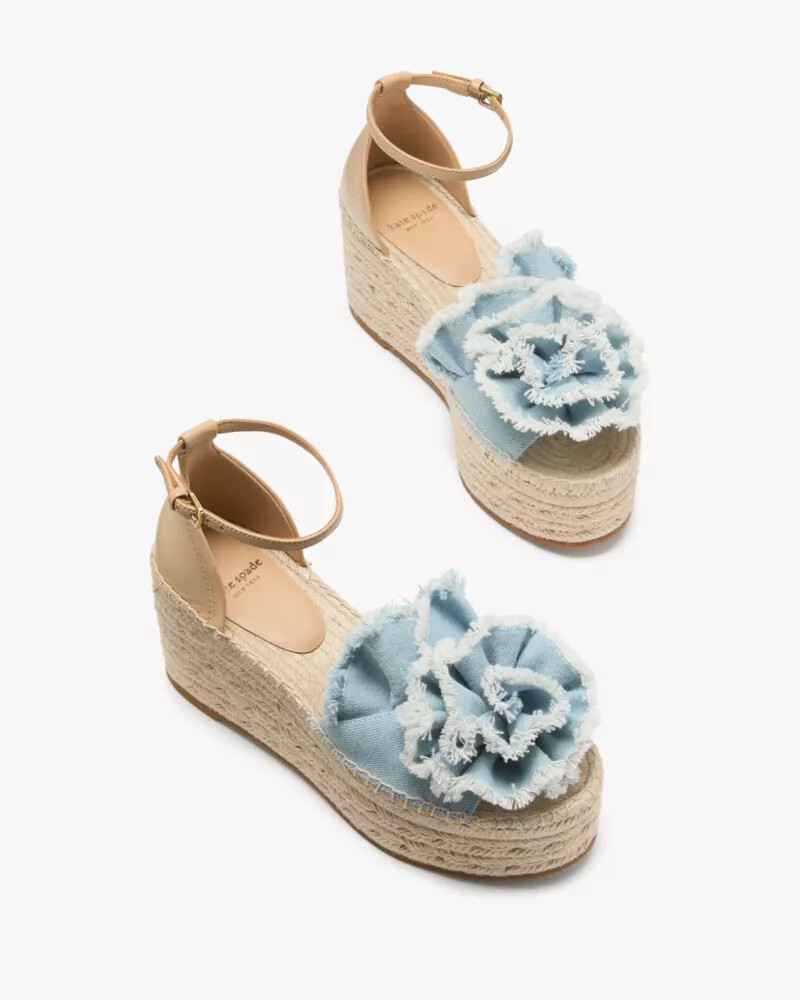 flourish espadrille wedge sandals multi