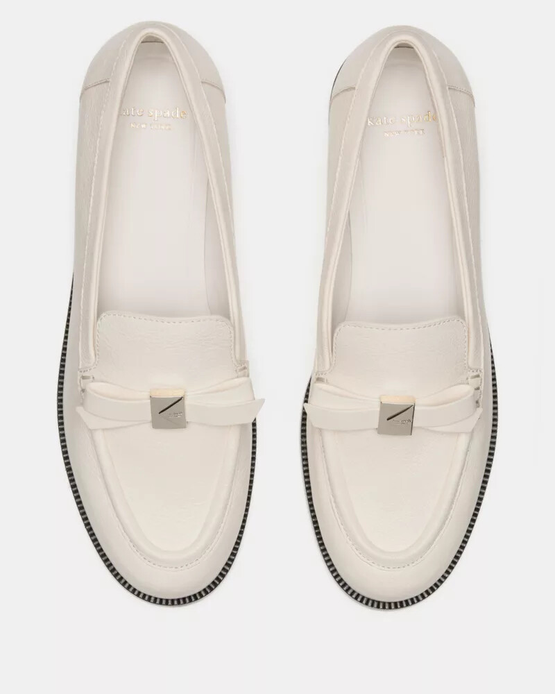 deco bow loafer cashew milk