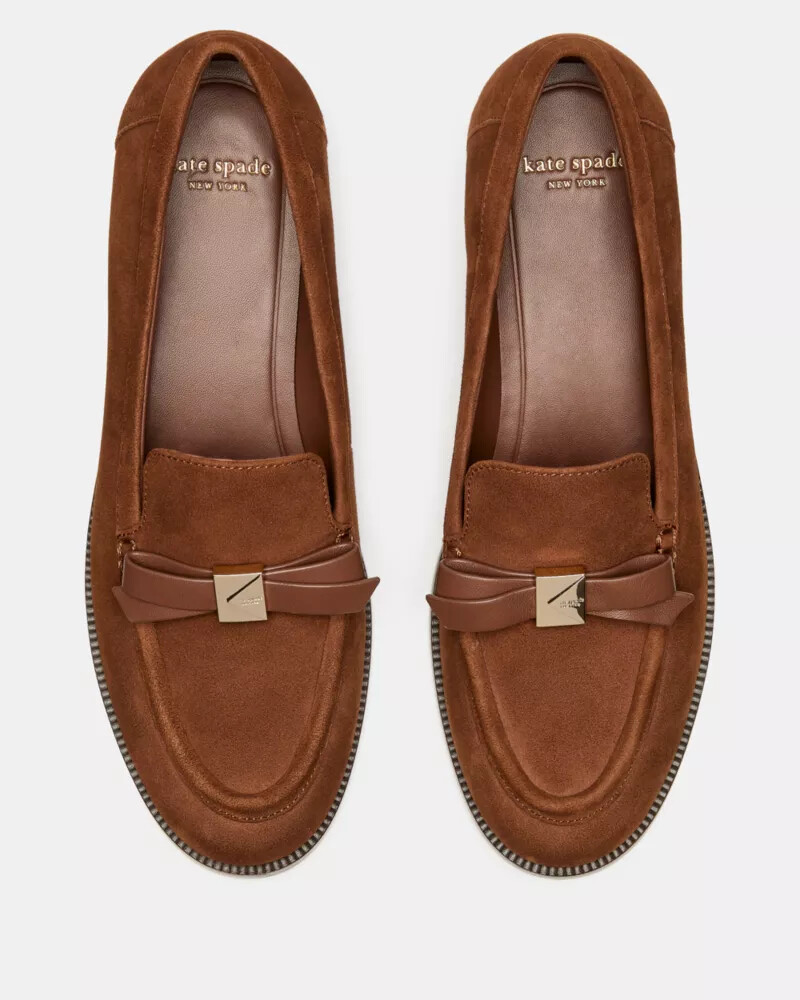 deco bow loafer hot chocolate