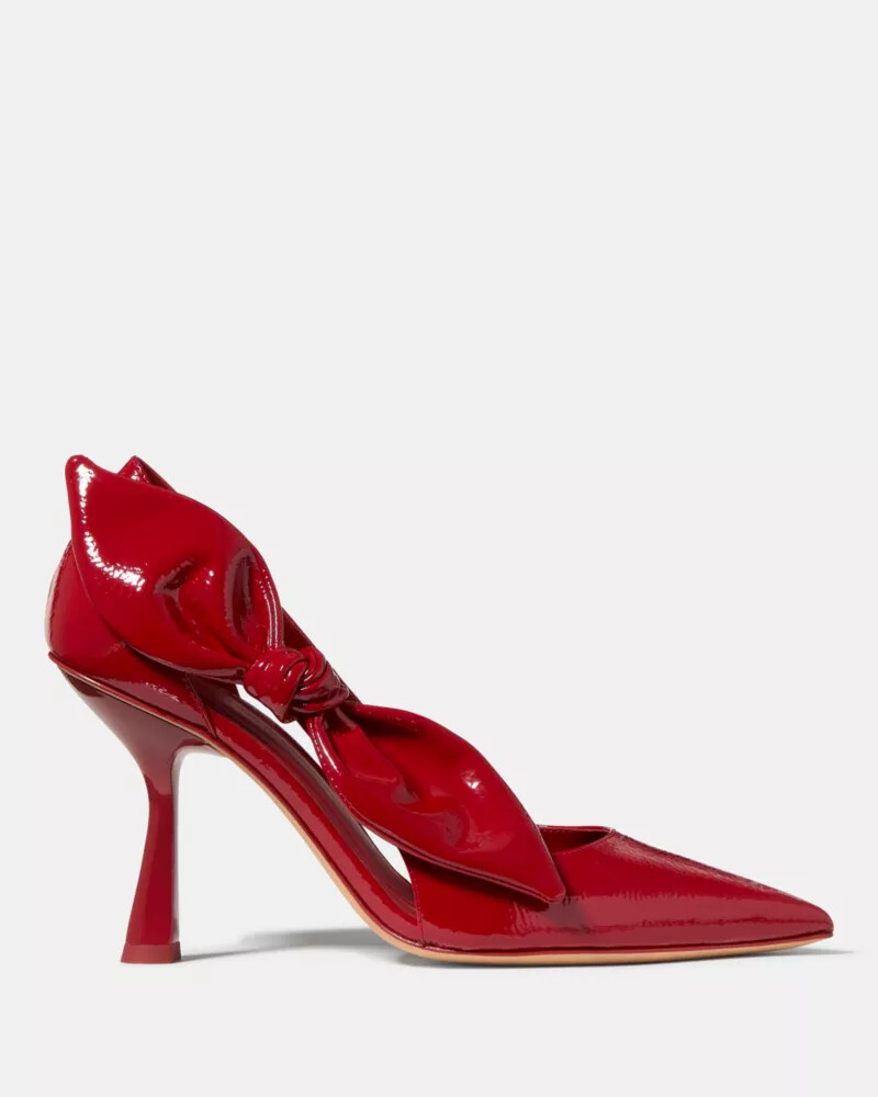 bunnie pump dark scarlet