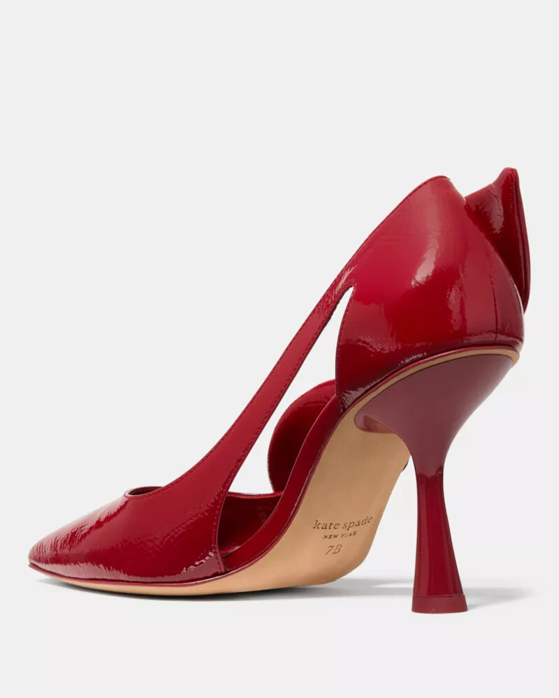 bunnie pump dark scarlet