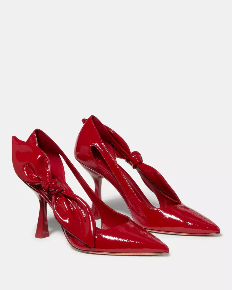 bunnie pump dark scarlet