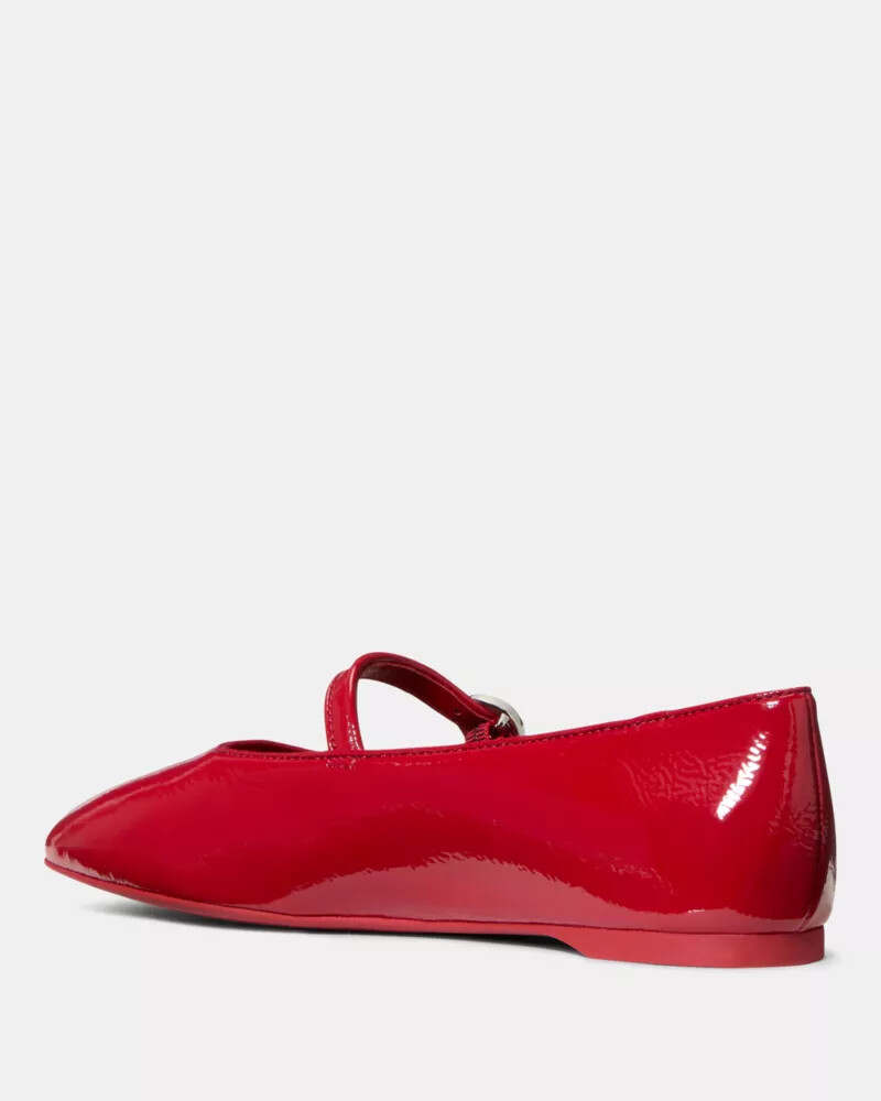 halo mary jane flat dark scarlet