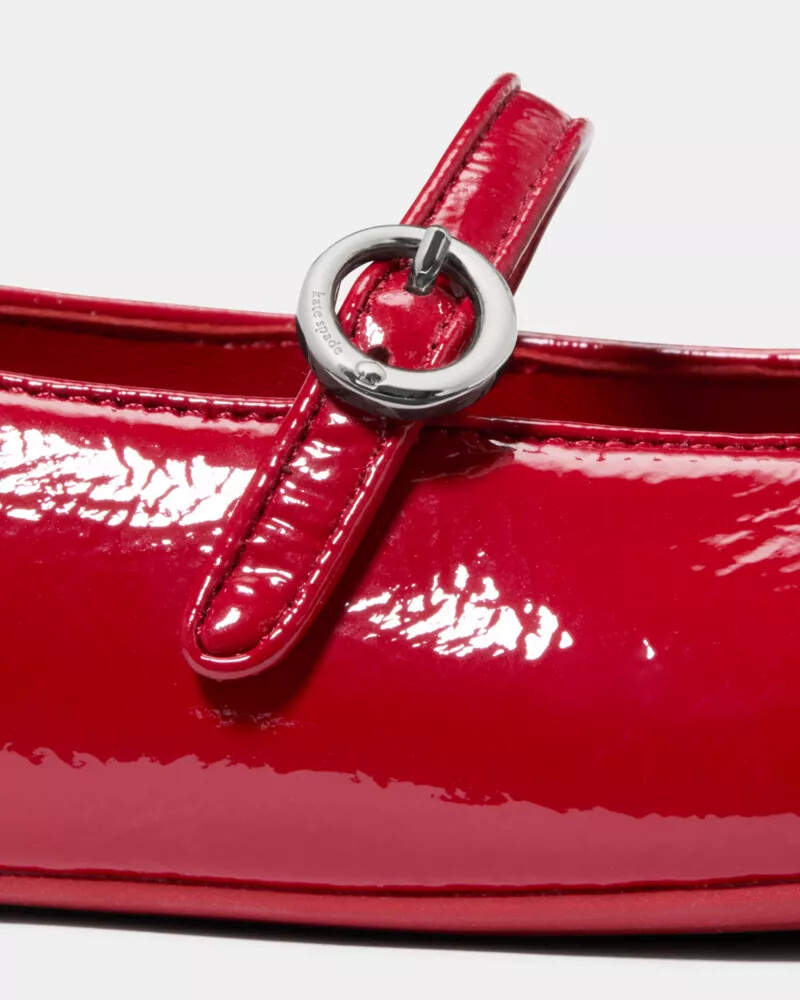 halo mary jane flat dark scarlet