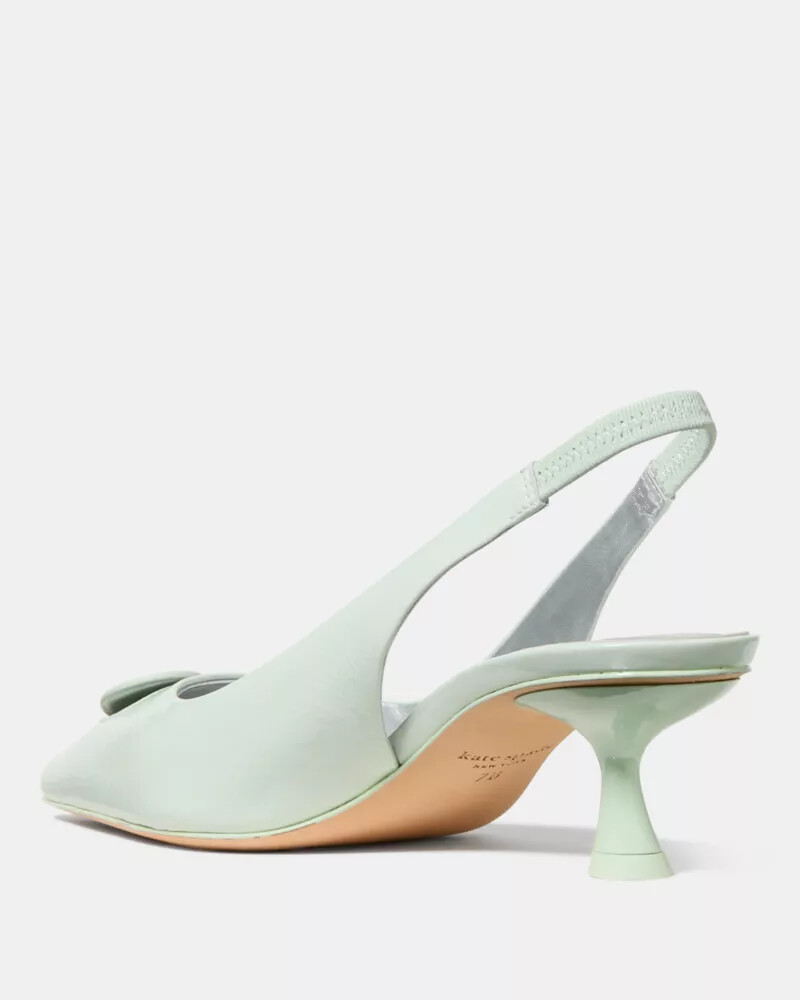 lover slingback kitten heel mint frosting