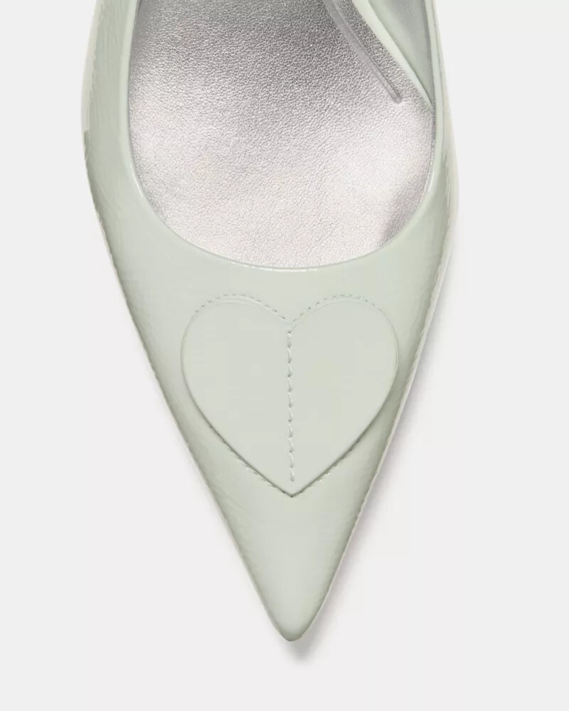 lover slingback kitten heel mint frosting