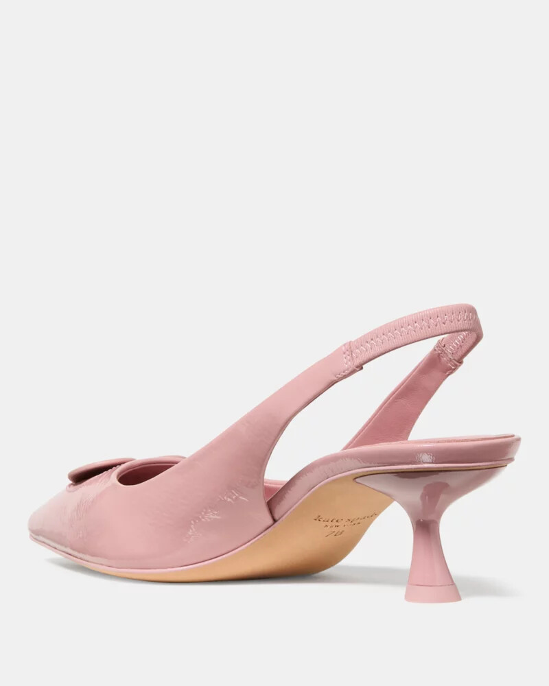 lover slingback kitten heel barre pink