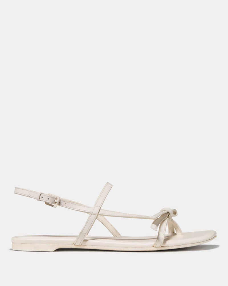 loop flat sandal cream