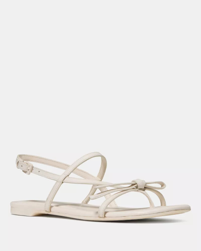 loop flat sandal cream