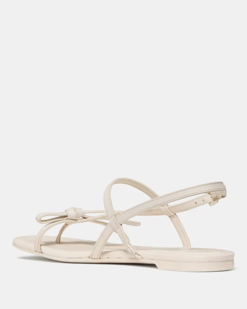 loop flat sandal cream