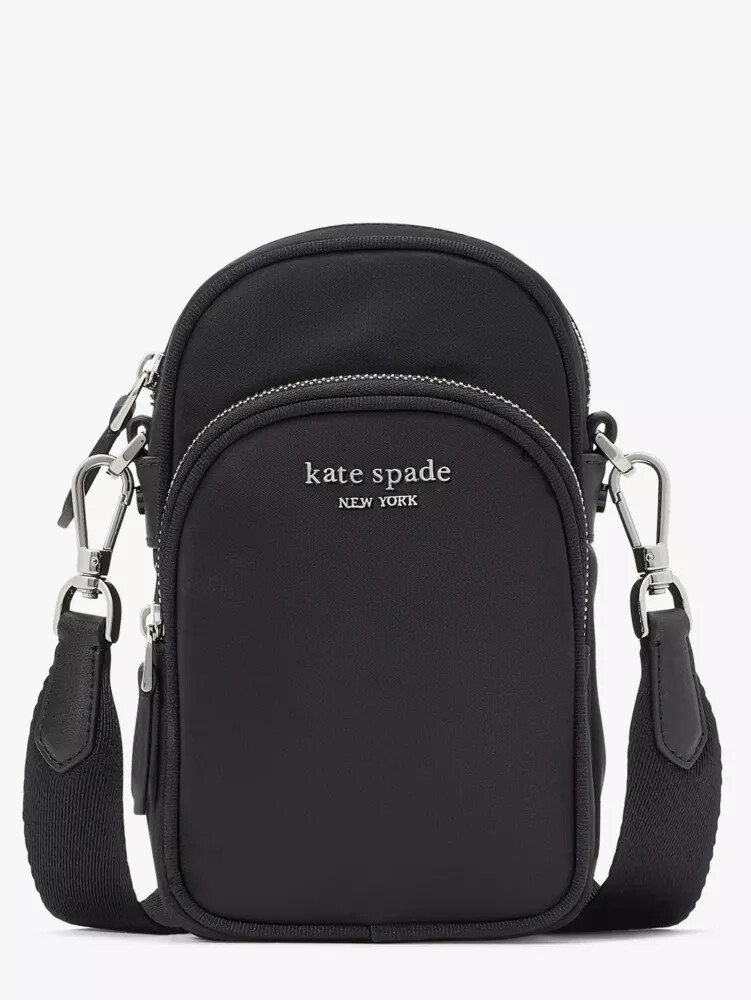 sam ksnyl nylon north south phone crossbody black