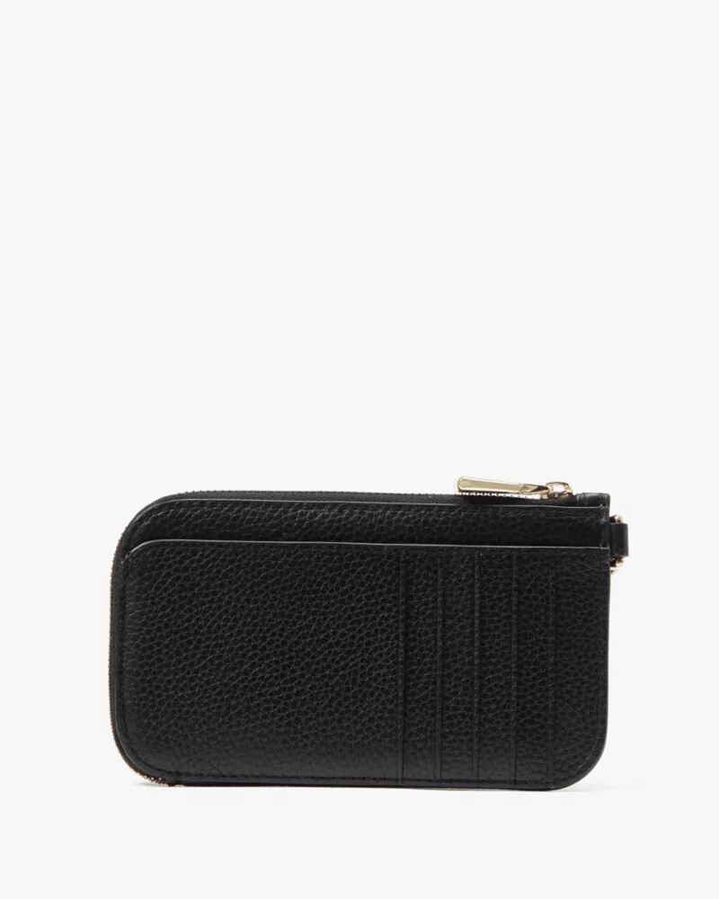 ava coin card case wristlet black