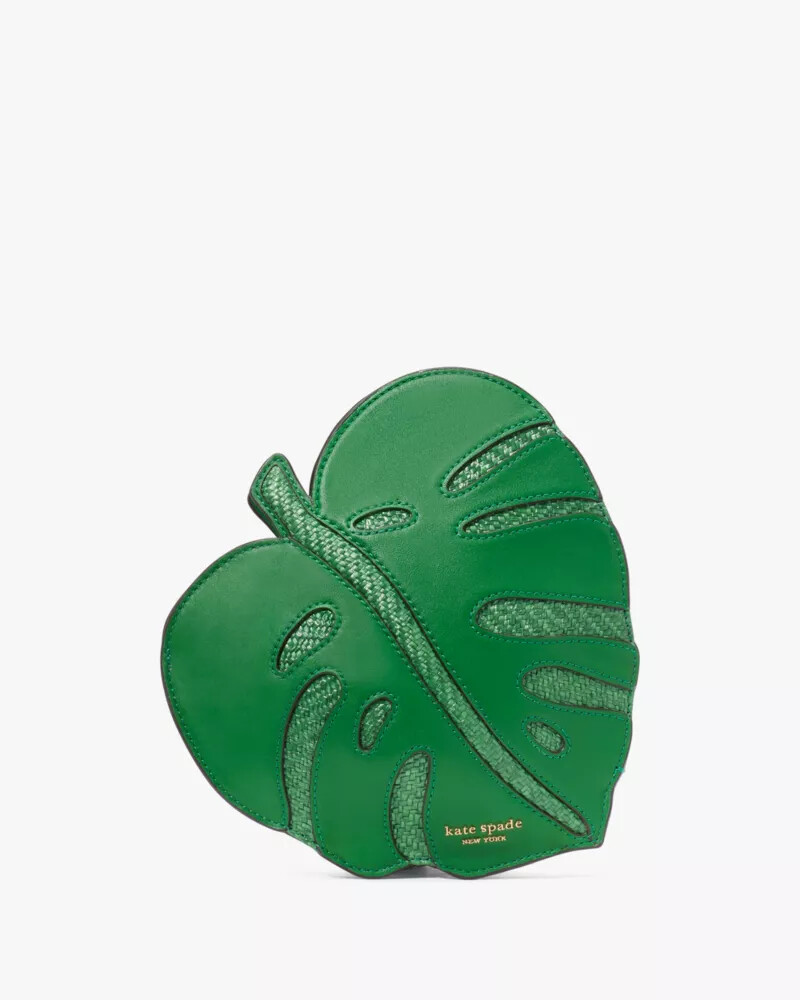 playa 3d leaf crossbody watercress multi