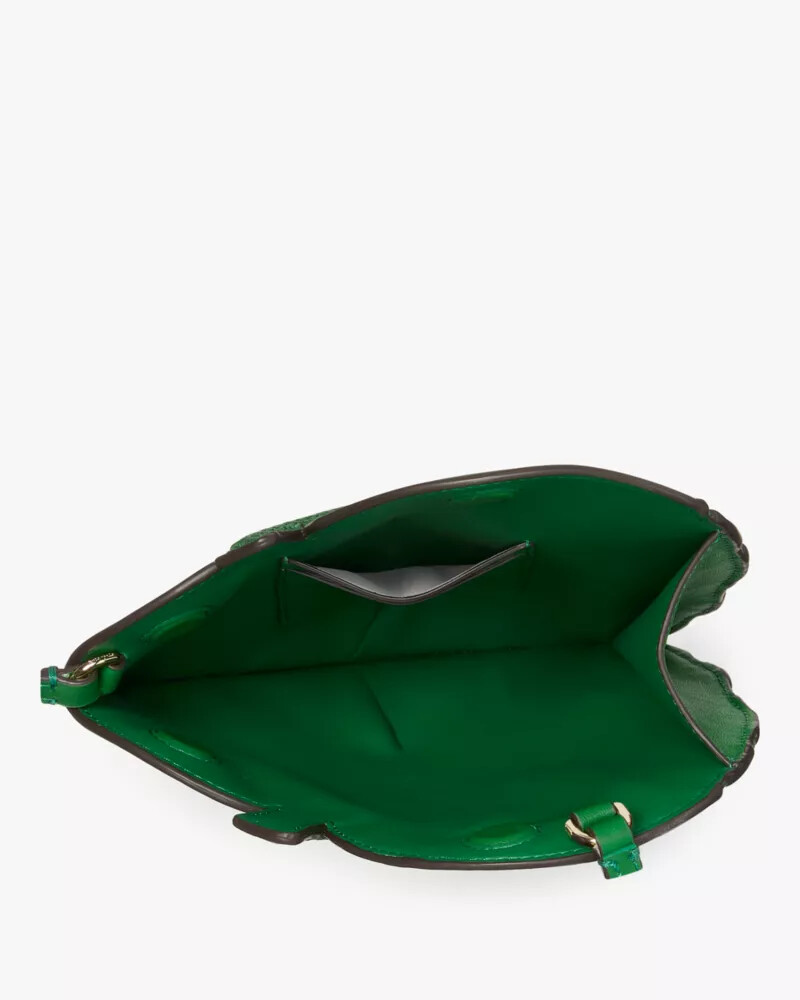 playa 3d leaf crossbody watercress multi