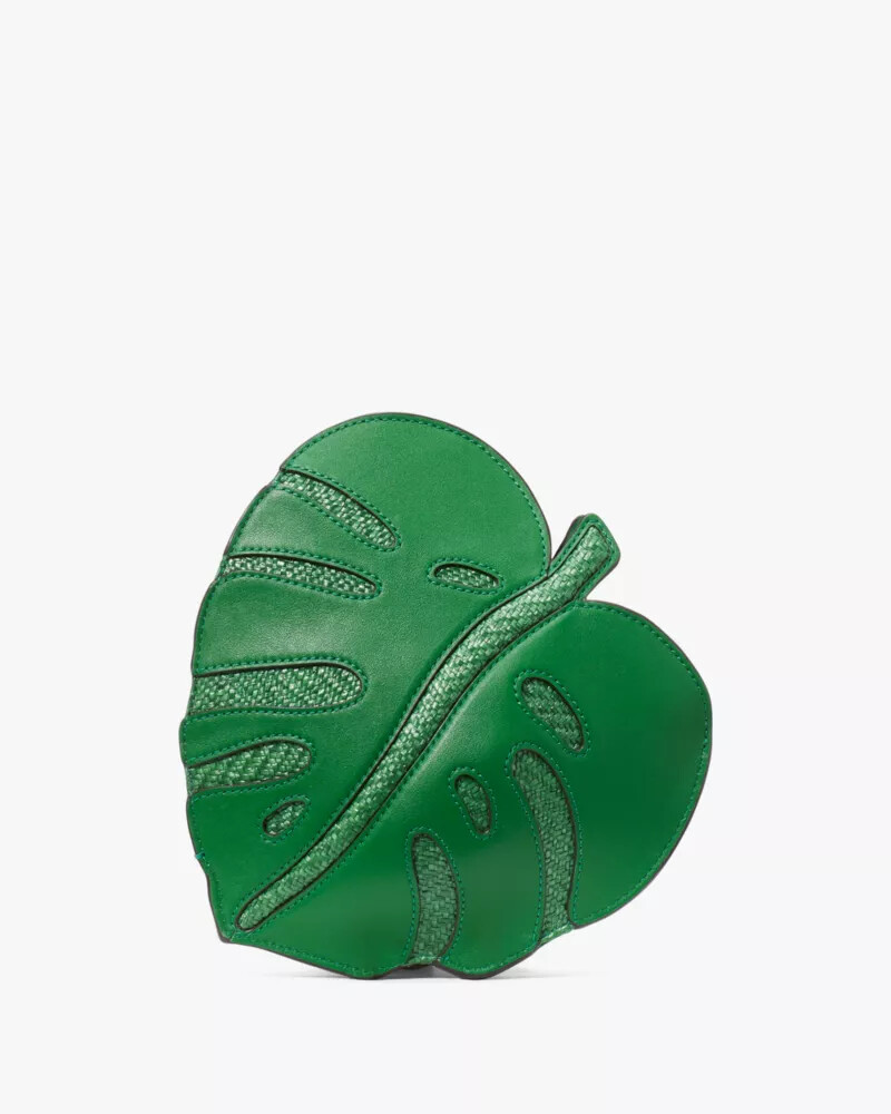 playa 3d leaf crossbody watercress multi