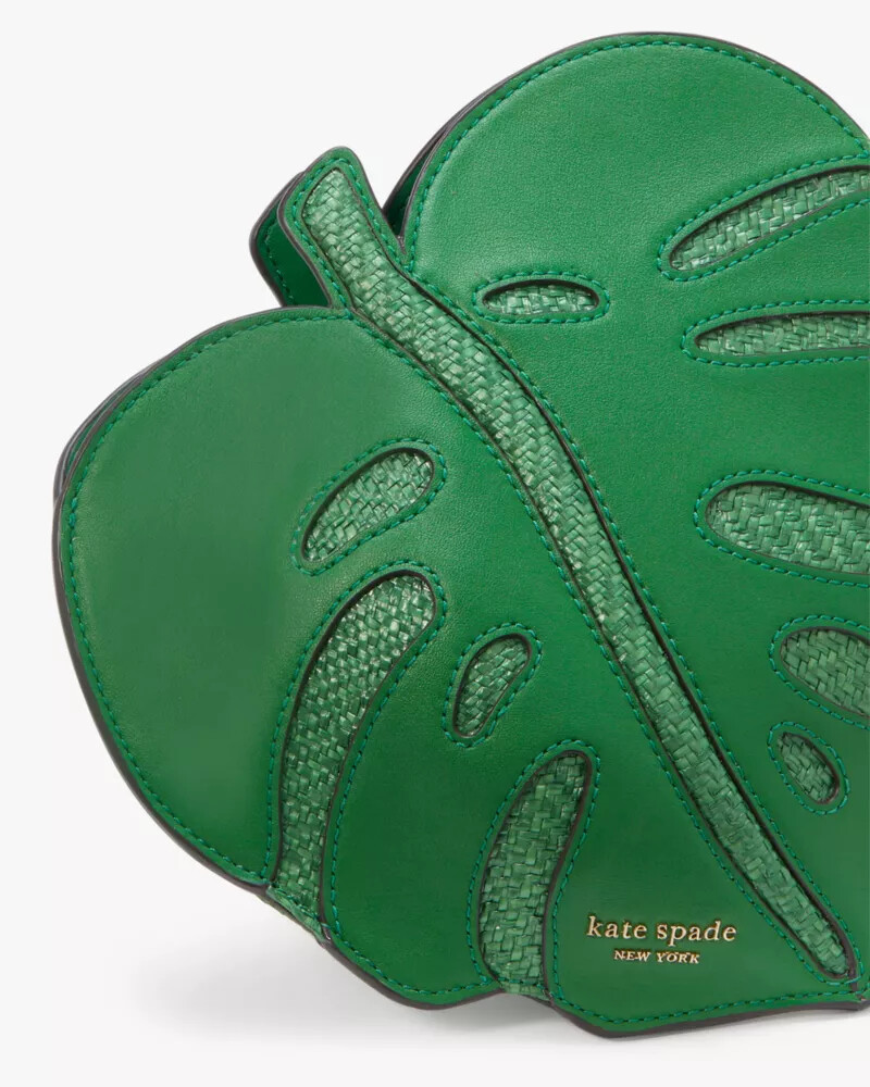 playa 3d leaf crossbody watercress multi