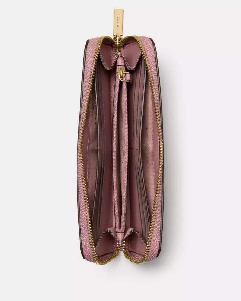 lena large continental wallet dusk rose