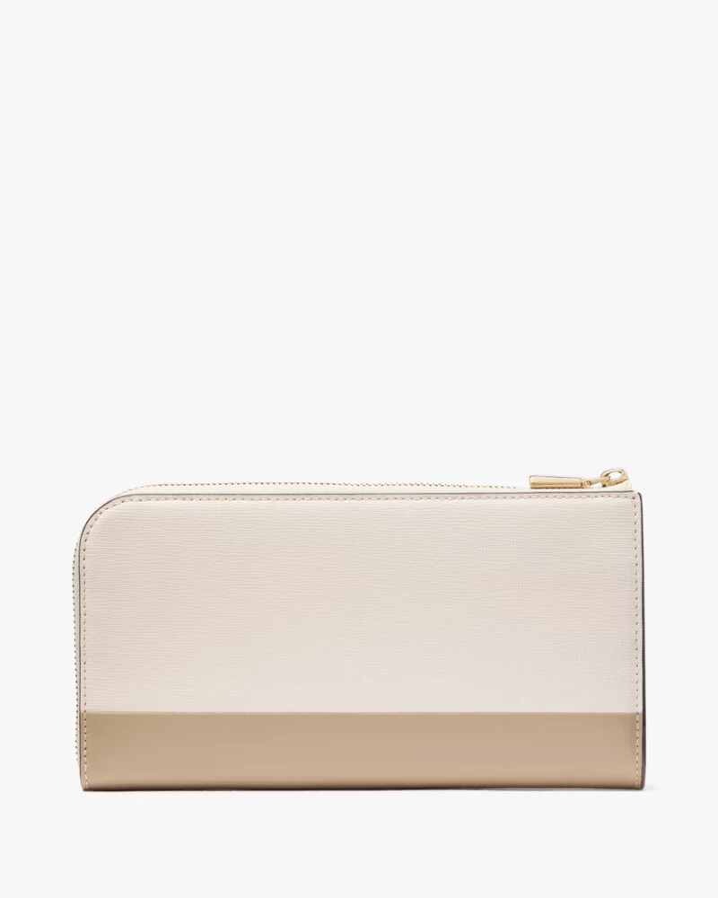 devin zip around continental wallet timeless taupe multi