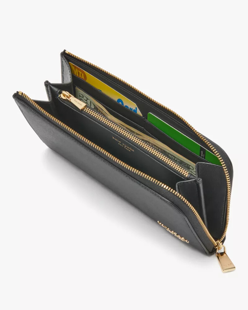 devin zip around continental wallet timeless taupe multi