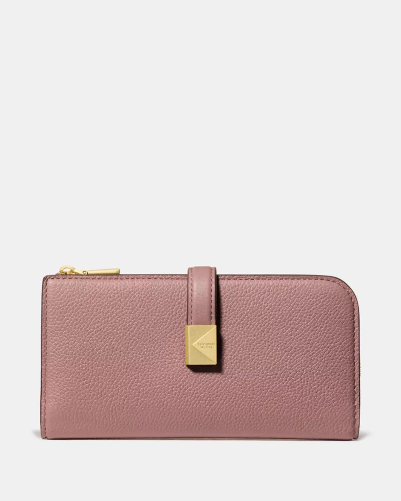 deco zip slim wallet dusk rose