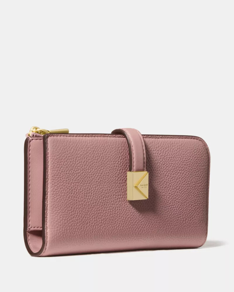 deco zip slim wallet dusk rose