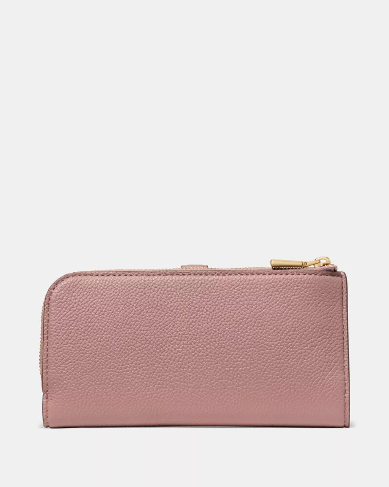 deco zip slim wallet dusk rose