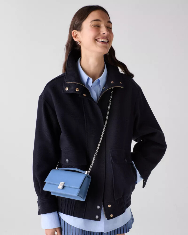 deco mini crossbody bag blue